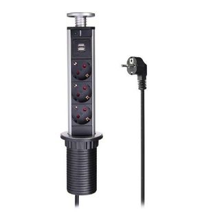 3500W Pop Up Power Socket 16A Hidden Retractable Outlet