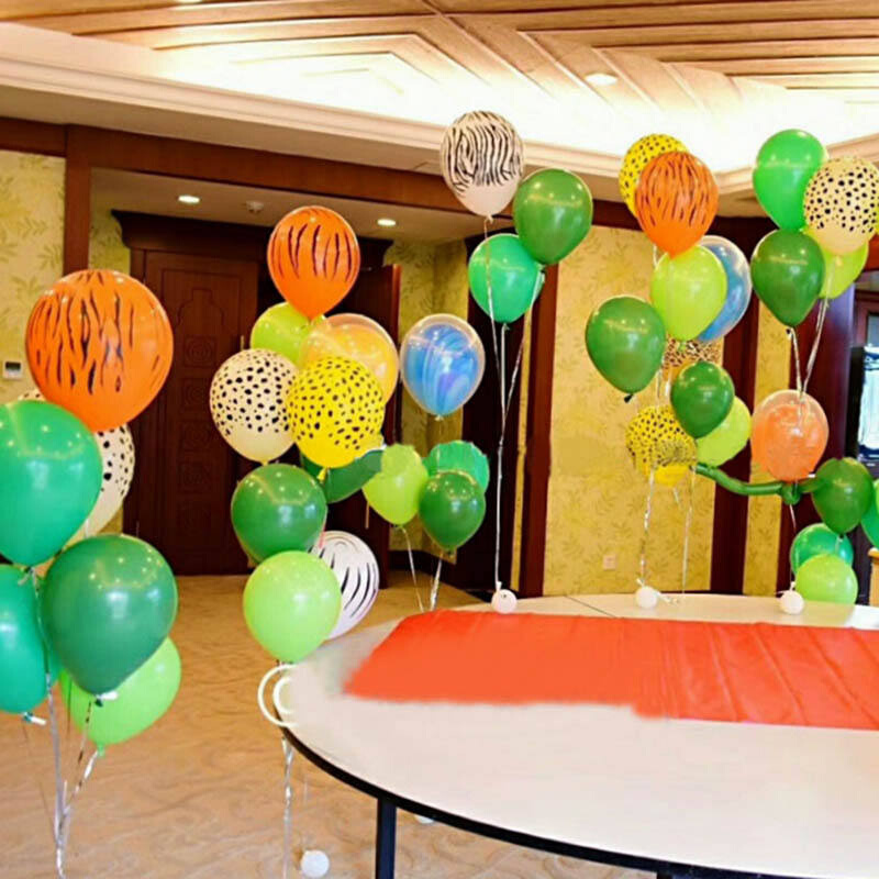 1set Birthday Animal Latex Balloons Tiger Zebra Dog Safari