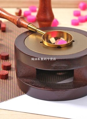 Vintage Stamp Wax Seal Beads Sticks Warmer Wax Melting Furna