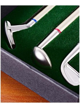 Golf Pen Set Desktop Goft Gift Mini Green Driving Range with