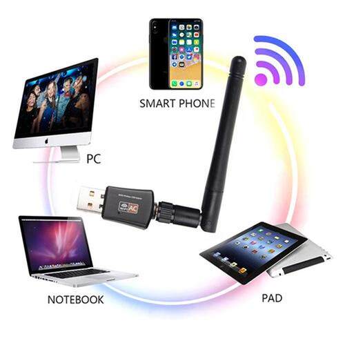 600Mbps USB wifi Adapter AC600 2.4GHz 5GHz WiFi with Antenna
