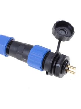 IP68 Plug Socket SP13-2 2 pin waterproof connector Power Cab