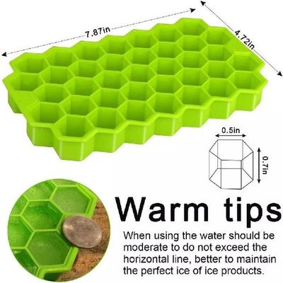 Cavity Honeycomb Ice Cube Trays Reusable Silicone Ice Cube