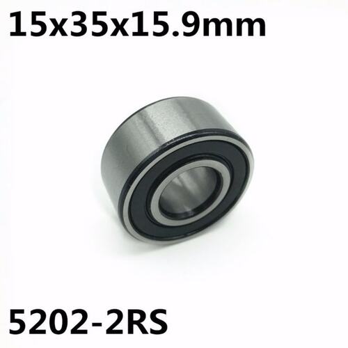 10PCS 5202-2RS 15x35x15.9 mm Double row angular contact bear
