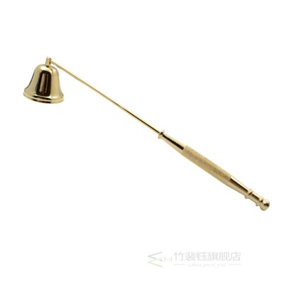 Vintage Iron Plating Bell Shape Candle Snuffer Long Handle B