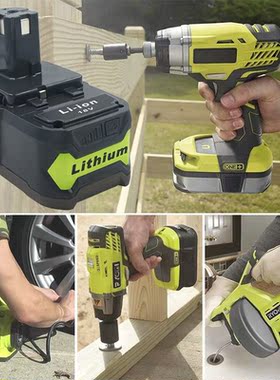 Battery Charger Set) 18V 6000mAh Li-Ion Rechargeable Battery