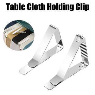 6pcs Table Cloth Holding Clip Stainless Steel Table Cloth