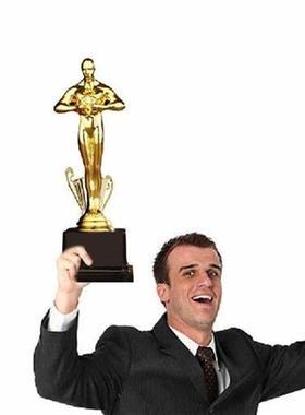 Custom Oscar Trophy Awards Small Gold Man PC Gold-Plated