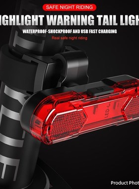 Bike Bicycle Light LED Taillight Rear Tail Safety Warning Cy