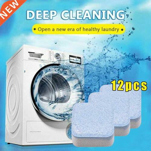12pcs Washing Machine Cleaner Washer Cleaning Detergent Effe