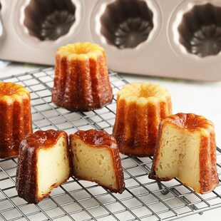 6/12 Cup Non Stick Cannele Bordelais Fluted Mould Cake Pans