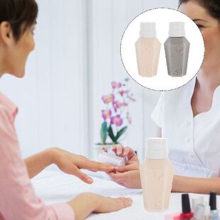 2Pcs Press Bottle Push Down Portable Safe Alcohol Bottle