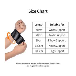 1PC 40~180cm High Elasticity Compression Bandage Sports Kine