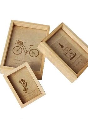 1Pc DIY Pictures Frames Vintage Photo Frame Art Wooden