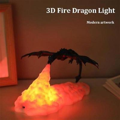 3D Printed Dragon Night Light LED Night Lamps For Home Best