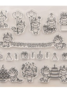 KLJUYP Happy Birthday Metal Cutting Dies or Stamp for DIY S