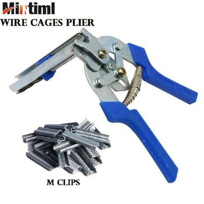 Mintiml Wire Cage Hog Ring Plier Tool and 600pcs M Clips
