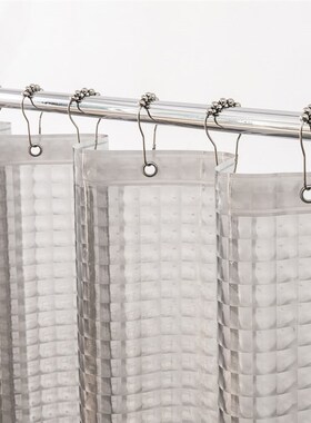 Heavy Duty 3D Eva Clear Shower Curtain Liner Set for Bathroo