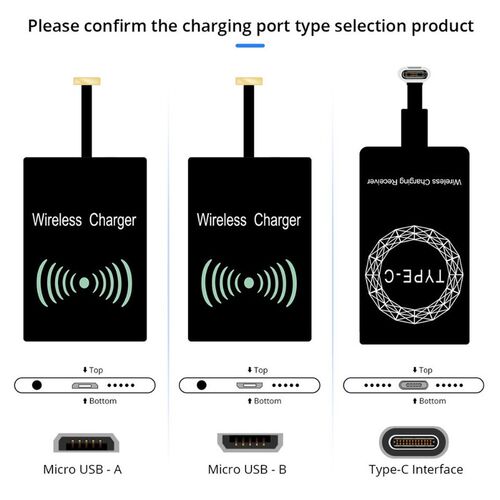 Qi Standard Wireless Charging Coil Receiver Pad Charger For