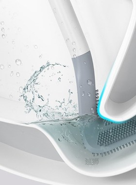 Golf Silicone Toilet Brush Head Bendable Head To Clean Toile