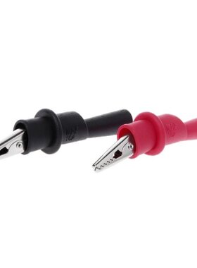 2pcs New Insulated MultiMeter Test Lead Meter Alligator Clip
