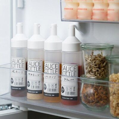 3Pcs 350ML Condiment Squeeze Bottles,Plastic Squeeze Bottle