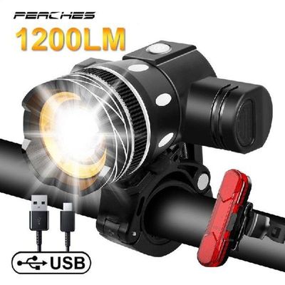 2400mAh T6 LED Bicycle Light USB Rechargeable Adjustable