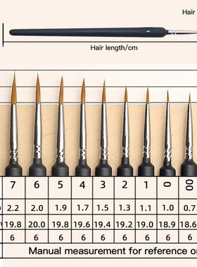 9 Pcs/set Paint Brush Set Nail Art Oil Painting Pottery Draw