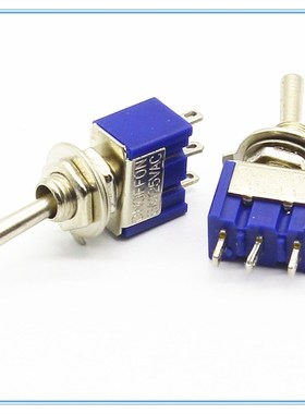 5Pcs ON-OFF-ON /ON-ON 3 Pin 3 Position Mini Latching Toggle