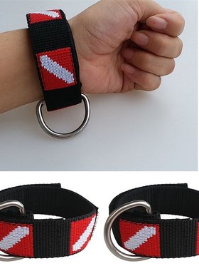 2pcs Scuba Diving Equipment Lanyard Wrist Loop Band with D