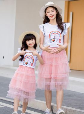 Trajes a juego para Familia, ropa para padres e hijos, camis