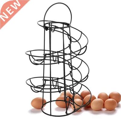 Modern Spiral Egg Skelter Holder Wire Rack Up To 24 Eggs