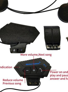 Motorcycle Bluetooth 4.2 Helmet intercom Wireless hands-free