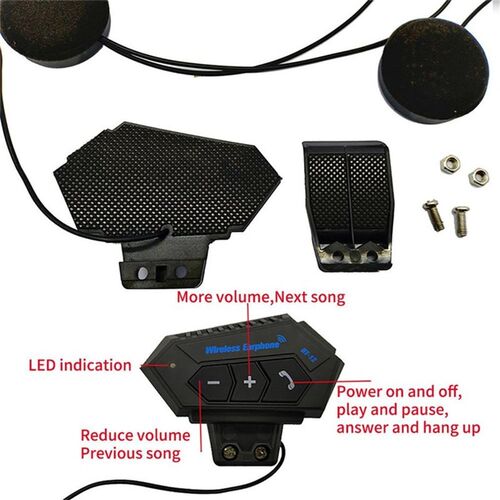 Motorcycle Bluetooth 4.2 Helmet intercom Wireless hands-free