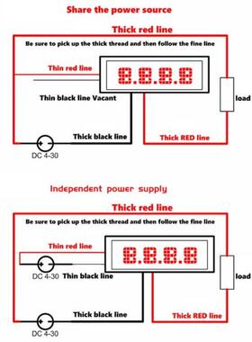 0-9.999A(10A) 4-digits bit Ammeter Current Panel Meter Gauge