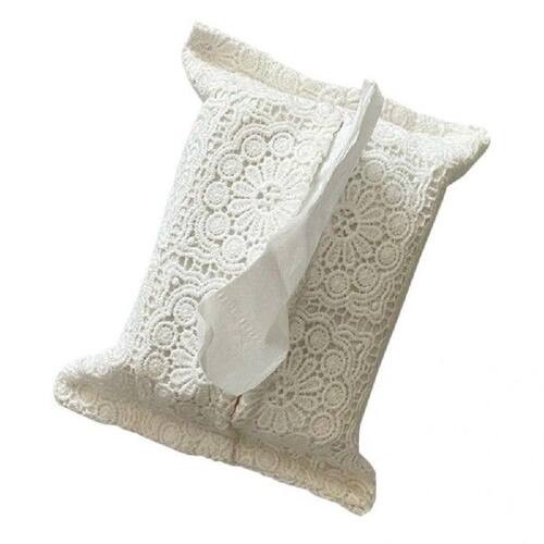 Reusable  High Quality Desk Decor Lace Vintage Tissue Case