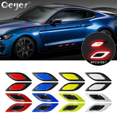 Ceyes 6pcs Auto Accessories Car Anti Scratch Reflective Saf