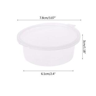 10Pcs Disposable Cups Set Of 74ml Sauce Pot Container With C