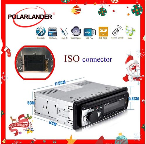 1 DIN Car Radio Car audio FM Bluetooth MP3 Audio Player Blue