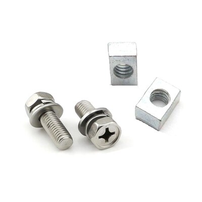 Motorcycle Battery Terminal Nut and Bolt Kit M6x12mm Bike Sc