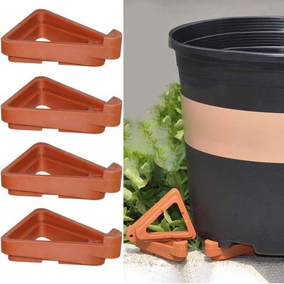 12pcs Plant Pot Feet Stand Garden Flower Pots Triangle Invis