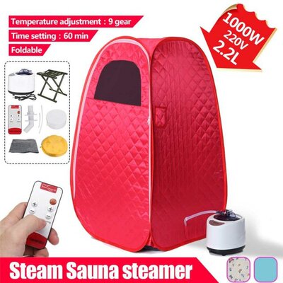 2.2L 1000W Adjustable Folding Sauna Room Sauna Tent Sauna Ca