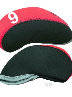 10Pcs/Set Waterproof Golf Club Iron Head Covers Putter Set P