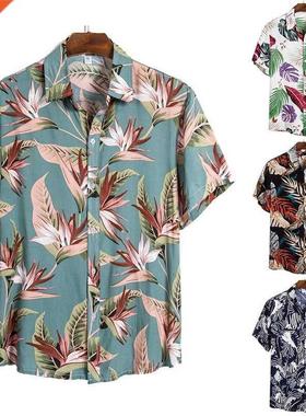 2022 Hawaiian for Shirts Men Shirt Print Streetwear Men&