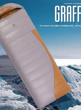 Goose Down Outdoor Camping Sleeping Bag Single Envelope