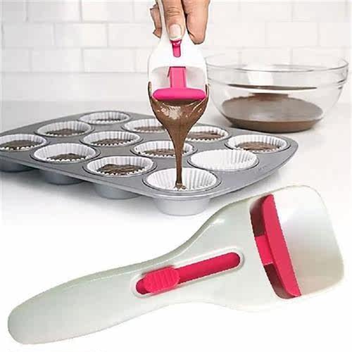 Silicone Cupcake Scoop Spoon Push Baking Cake Chocolate
