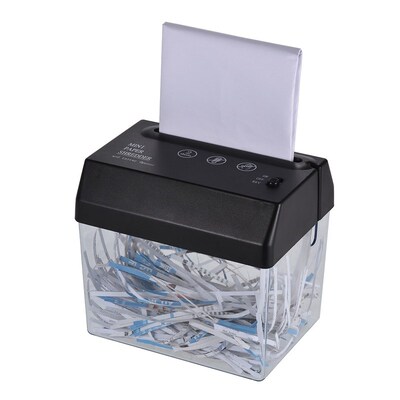 Mini Portable USB Paper Shredder Cutter Strip Cut A6/ A4 Cut
