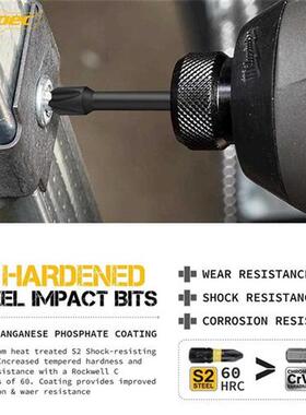 Premium 44pc Impact Driver Drill Bit S2 Screwdriver Bits Se