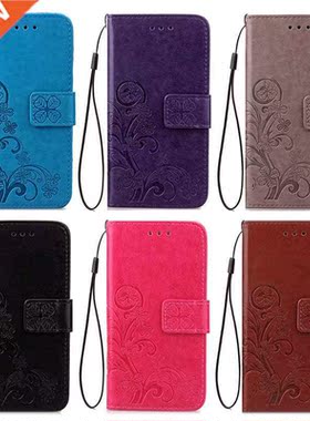 D Leather Flip Case for Huawei Y5 2017 / Y6 2017 MYA L22 M