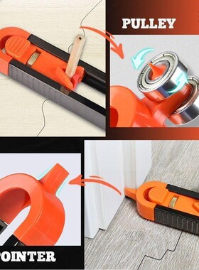 Profile Scribing Ruler With Pencil Precise Contour Gauge Wit